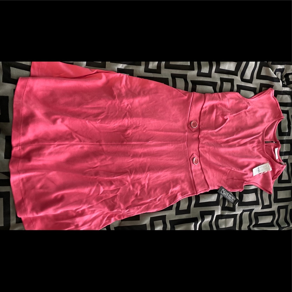 NY&Co. pink dress with button accents. Size S.